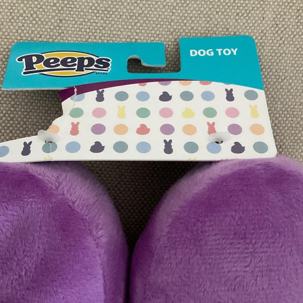 Peeps Purple Plush Bunny Dog Toy
